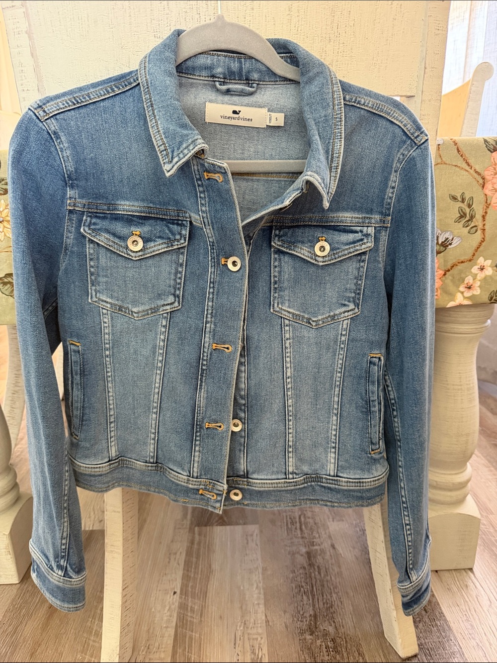 Vineyard Vines Faded Blue Denim Jacket